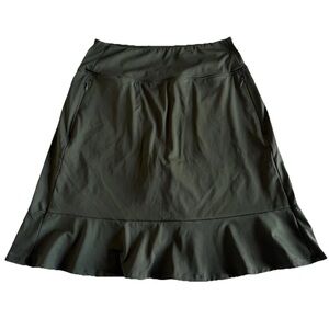 Viodia Skort Womens S Ruffle Hem Golf Tennis Prep Pickleball Stretch Zip Pocket